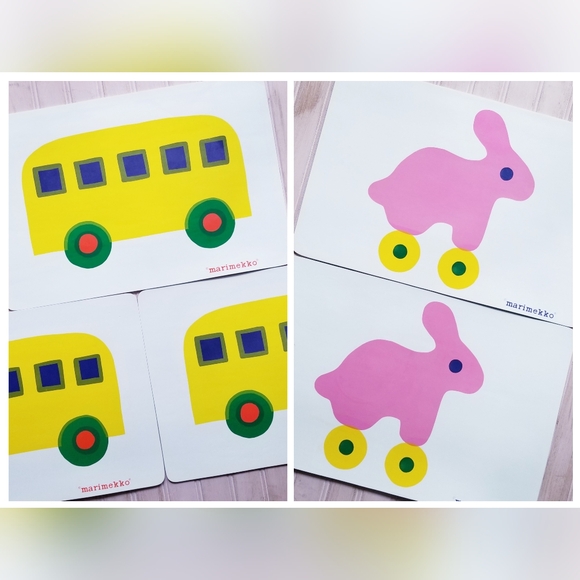 Vintage Marimekko Pikku Bo Boo Placemats - Picture 1 of 5